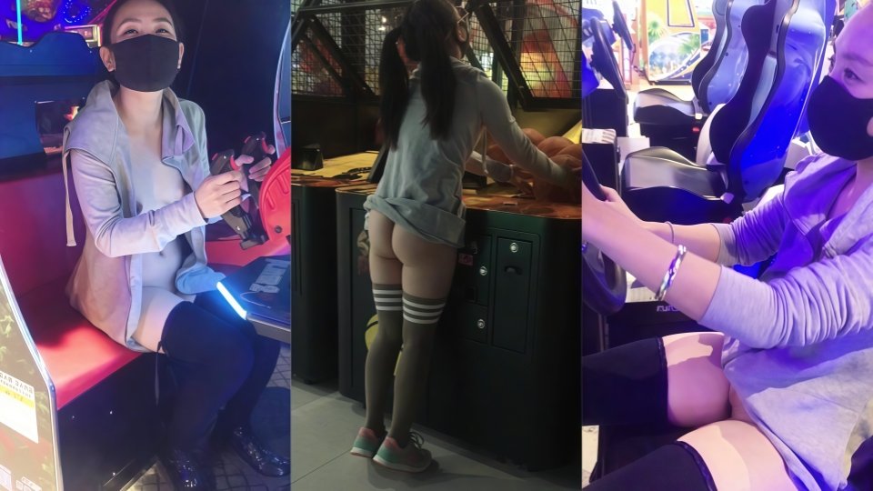 精品推荐【人前露出】【洛丽塔】游乐场疯狂露出